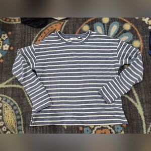 Vineyard Vines Navy and White Striped Tee